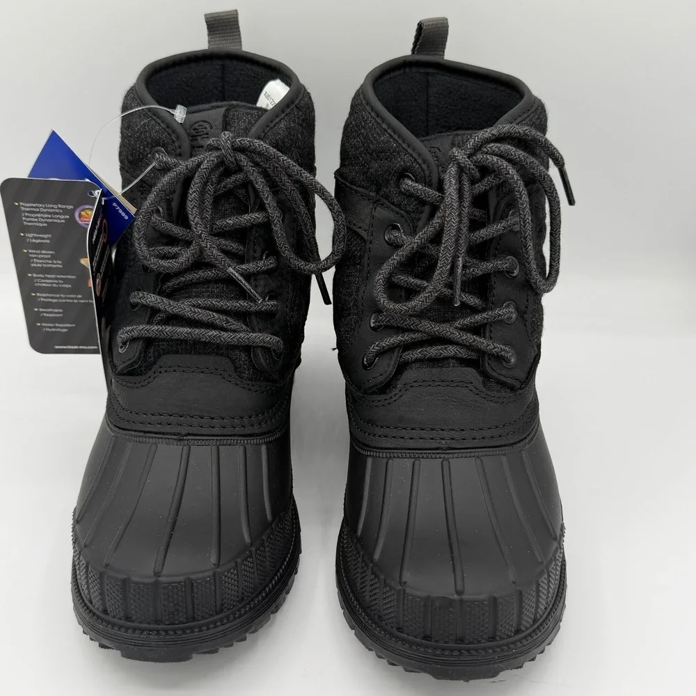 Kamik Womens Size 6 Sienna Mid 2‎ Black Waterproof Duck Boots Shoes
